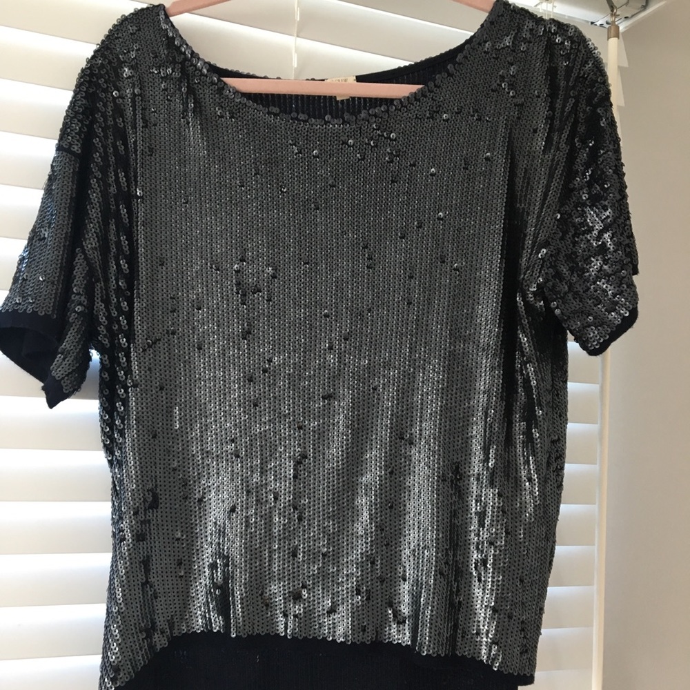 Banana republic sequin top